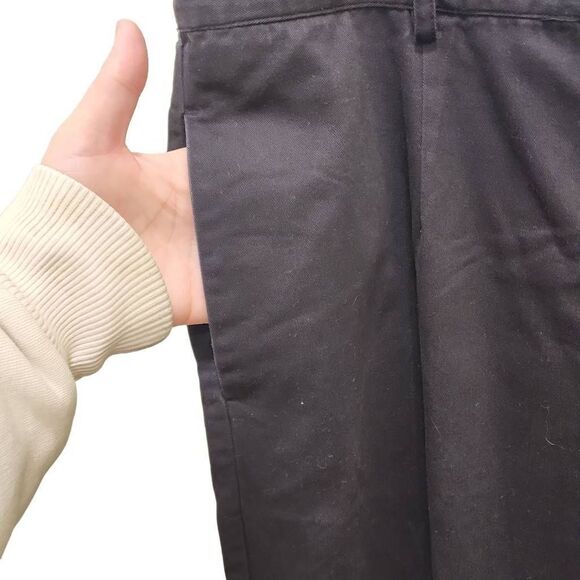 Pendleton Plus Size 16W  Black Cropped Pants 3 Pockets Lightweight 100%Cotton - Picture 6 of 9